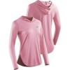imageNELEUS Womens Sun Protection Running Shirts Workout Athletic Shirts with Hoods8090 PinkBluePurple 3 Pack