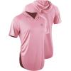 imageNELEUS Womens Sun Protection Running Shirts Workout Athletic Shirts with Hoods8104 PinkGreyPurple 3 Pack