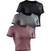 8079# Black/Grey/Rosy Brown 3 Pack