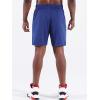 imageNELEUS Mens 7 inch Lightweight Workout Running Shorts with Pockets6083 3 Pack blackBlueRed
