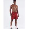 imageNELEUS Mens 7 inch Lightweight Workout Running Shorts with Pockets6083 3 Pack blackBlueRed