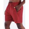 imageNELEUS Mens 7 inch Lightweight Workout Running Shorts with Pockets6083 3 Pack blackBlueRed