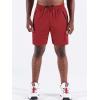 imageNELEUS Mens 7 inch Lightweight Workout Running Shorts with Pockets6083 3 Pack blackGreyRed