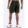 imageNELEUS Mens 7 inch Lightweight Workout Running Shorts with Pockets6083 3 Pack greyNavyOlive Green