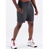 imageNELEUS Mens 7 inch Lightweight Workout Running Shorts with Pockets6083 3 Pack greyNavyOlive Green