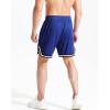 imageNELEUS Mens 7 inch Lightweight Workout Running Shorts with Pockets6085 3 Pack blackGreyBlue