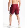 imageNELEUS Mens 7 inch Lightweight Workout Running Shorts with Pockets6085 3 Pack blackNavyRed