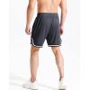 imageNELEUS Mens 7 inch Lightweight Workout Running Shorts with Pockets6085 3 Pack blueGreyRed