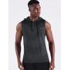 imageNeleus Mens Workout Tank Tops 3 Pack Sleeveless Running Shirts with Hoodie5098 BlackGreyOlive Green 3 Pack