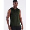imageNeleus Mens Workout Tank Tops 3 Pack Sleeveless Running Shirts with Hoodie5098 BlackGreyOlive Green 3 Pack