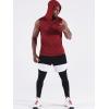 imageNeleus Mens Workout Tank Tops 3 Pack Sleeveless Running Shirts with Hoodie5098 BlackGreyRed 3 Pack