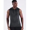 imageNeleus Mens Workout Tank Tops 3 Pack Sleeveless Running Shirts with Hoodie5098 BlackGreyRed 3 Pack