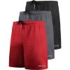 6058# 3 Pack: Black grey red