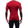 imageNELEUS Mens 3 Pack Athletic Compression Base Layer Workout Shirt5003 Black grey red 3 Pack