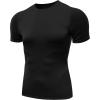 imageNELEUS Mens 3 Pack Athletic Compression Base Layer Workout Shirt5011 3 Pack Black