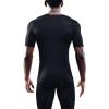 imageNELEUS Mens 3 Pack Athletic Compression Base Layer Workout Shirt5011 3 Pack Black grey navy Blue