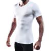 imageNELEUS Mens 3 Pack Athletic Compression Base Layer Workout Shirt5011 3 Pack White
