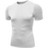 imageNELEUS Mens 3 Pack Athletic Compression Base Layer Workout Shirt5011 3 Pack White