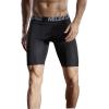 imageNELEUS Mens Compression Shorts Pack of 36012 BlackBlackBlack 3 Pack