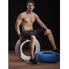 imageNELEUS Mens Compression Shorts Pack of 36012 Blackred StripeGreyNavy Blue 3 Pack