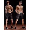 imageNELEUS Mens Compression Shorts Pack of 36012 Blackred StripeGreyRed 3 Pack