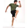 imageNELEUS Mens Dry Fit Mesh Athletic Shirts5016 BlackGreyOlive Green