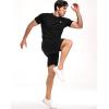 imageNELEUS Mens Dry Fit Mesh Athletic Shirts5016 BlackGreyRed