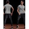 imageNELEUS Mens Dry Fit Mesh Athletic Shirts5033 3 Pack Black grey olive Green