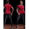 imageNELEUS Mens Dry Fit Mesh Athletic Shirts5033 3 Pack Black grey red