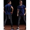 imageNELEUS Mens Dry Fit Mesh Athletic Shirts5033 3 Packblack grey navy Blue
