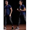 imageNELEUS Mens Dry Fit Mesh Athletic Shirts5033 3 Packblue olive Green navy Blue