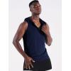 imageNeleus Mens Running Tank Tops 3 Pack Sleeveless Workout Athletic Shirts with Hoods5099 BlackGreyNavy Blue 3 Pack