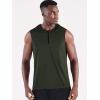 imageNeleus Mens Running Tank Tops 3 Pack Sleeveless Workout Athletic Shirts with Hoods5099 BlackGreyOlive Green 3 Pack