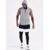 imageNeleus Mens Running Tank Tops 3 Pack Sleeveless Workout Athletic Shirts with Hoods5099 BlackGreyRed 3 Pack