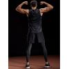 imageNELEUS Dry Fit Workout Athletic Muscle Tank Top Running Shirts with Hoods5036 3 Packblack