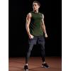 imageNELEUS Dry Fit Workout Athletic Muscle Tank Top Running Shirts with Hoods5036 3 Packblack grey olive Green