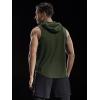 imageNELEUS Dry Fit Workout Athletic Muscle Tank Top Running Shirts with Hoods5036 3 Packblack grey olive Green