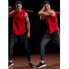 imageNELEUS Dry Fit Workout Athletic Muscle Tank Top Running Shirts with Hoods5036 3 Packblack grey red