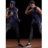 imageNELEUS Dry Fit Workout Athletic Muscle Tank Top Running Shirts with Hoods5036 3 Packblack navy Blue grey