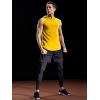 imageNELEUS Dry Fit Workout Athletic Muscle Tank Top Running Shirts with Hoods5036 3 Packblue red yellow