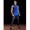 imageNELEUS Dry Fit Workout Athletic Muscle Tank Top Running Shirts with Hoods5036 3 Packblue red yellow