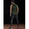 imageNELEUS Dry Fit Workout Athletic Muscle Tank Top Running Shirts with Hoods5036 3 Packolive Green grey blue