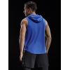 imageNELEUS Dry Fit Workout Athletic Muscle Tank Top Running Shirts with Hoods5036 BlueRedWhite 3 Pack