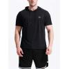 imageNELEUS Dry Fit Workout Athletic Muscle Tank Top Running Shirts with Hoods5084 BlackBlackBlack 3 Pack