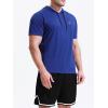 imageNELEUS Dry Fit Workout Athletic Muscle Tank Top Running Shirts with Hoods5084 BlackBlueRed 3 Pack