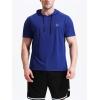 imageNELEUS Dry Fit Workout Athletic Muscle Tank Top Running Shirts with Hoods5084 BlackGreyBlue 3 Pack