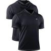 imageNELEUS Dry Fit Workout Athletic Muscle Tank Top Running Shirts with Hoods5118 BlackGreyRed 3 Pack