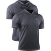 imageNELEUS Dry Fit Workout Athletic Muscle Tank Top Running Shirts with Hoods5118 BlackGreyRed 3 Pack