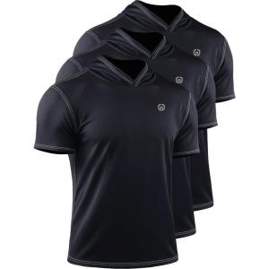 imageNELEUS Dry Fit Workout Athletic Muscle Tank Top Running Shirts with Hoods5118 BlackBlackBlack 3 Pack