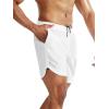 imageNELEUS Mens 2 in 1 Running Shorts with LinerDry Fit Workout Shorts with Pockets6070 BlackGreyWhite 3 Pack